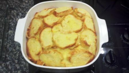 Bread Pudding After Baking