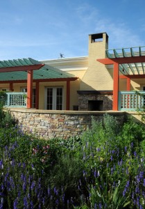 Pergola w/ Outdoor Fireplace